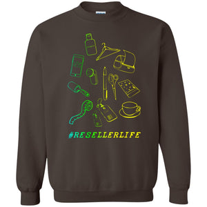 Reseller Life Entrepreneur Self Employed Reselling Gift ShirtG180 Gildan Crewneck Pullover Sweatshirt 8 oz.