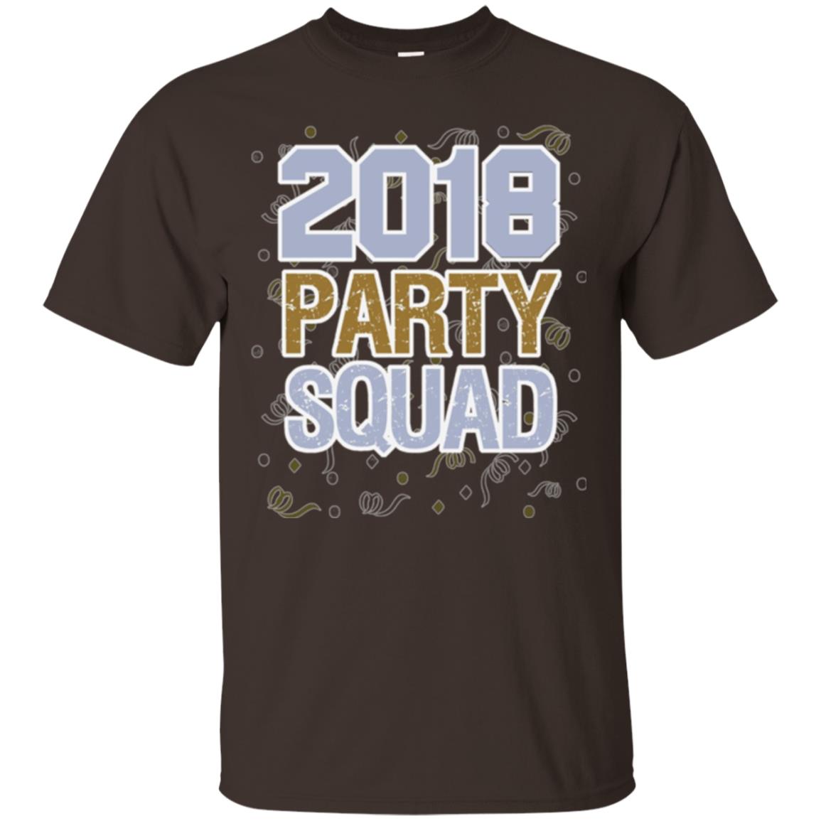 New Years Eve 2018 T-shirt Party Squad Dark Chocolate