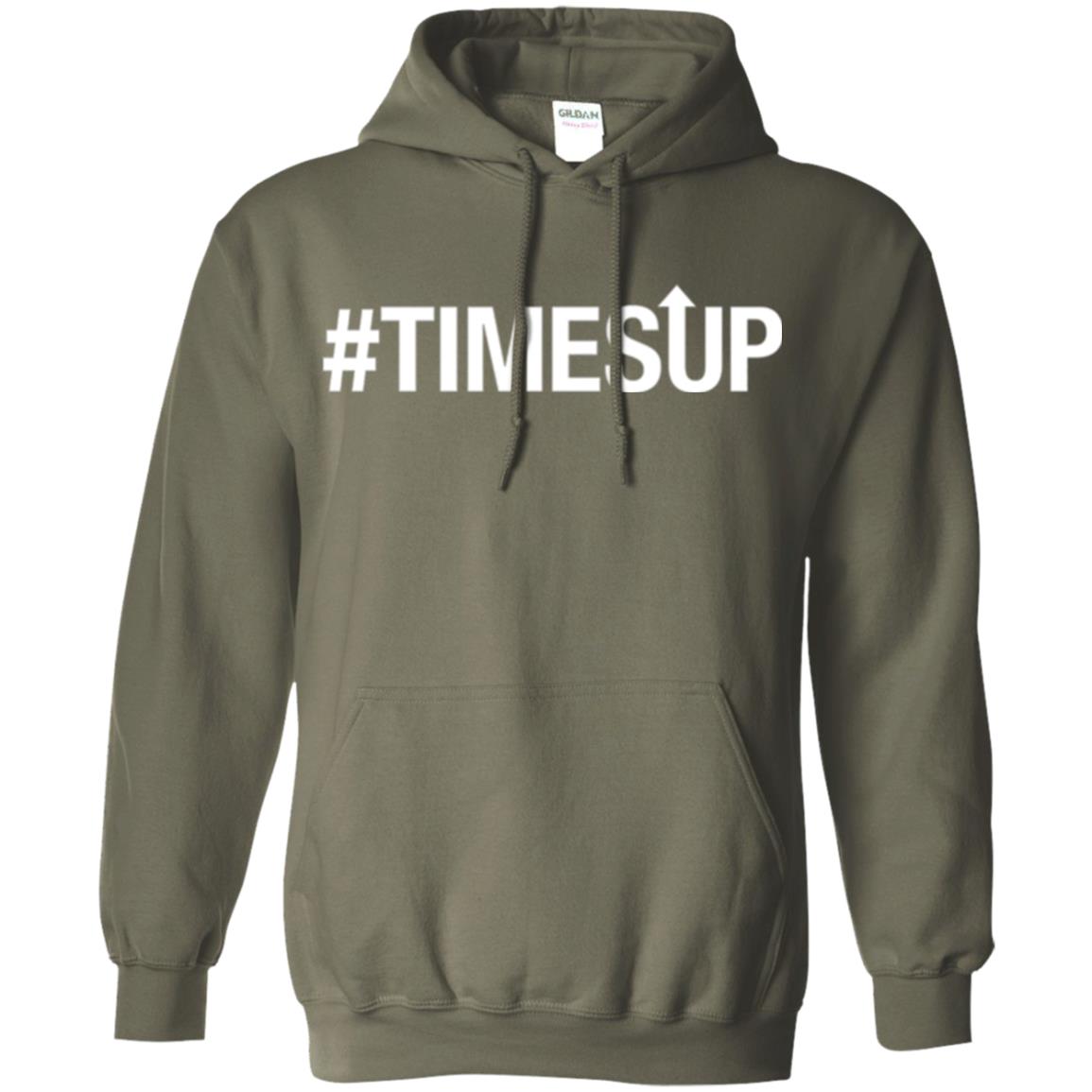Feminist Movement T-shirt Time_s Up Military Green