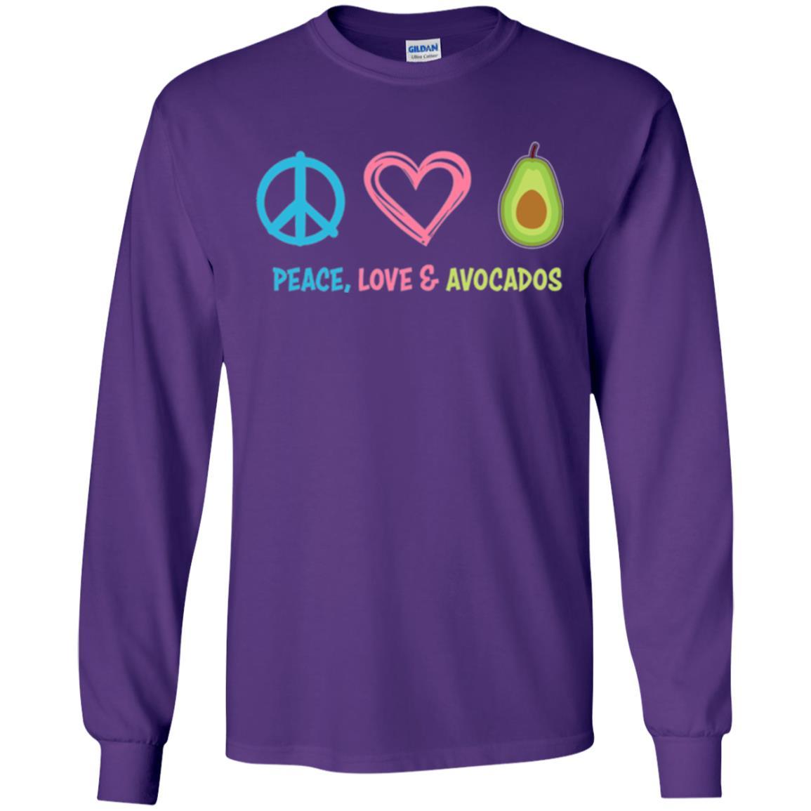 Peace Love And Avocados Purple