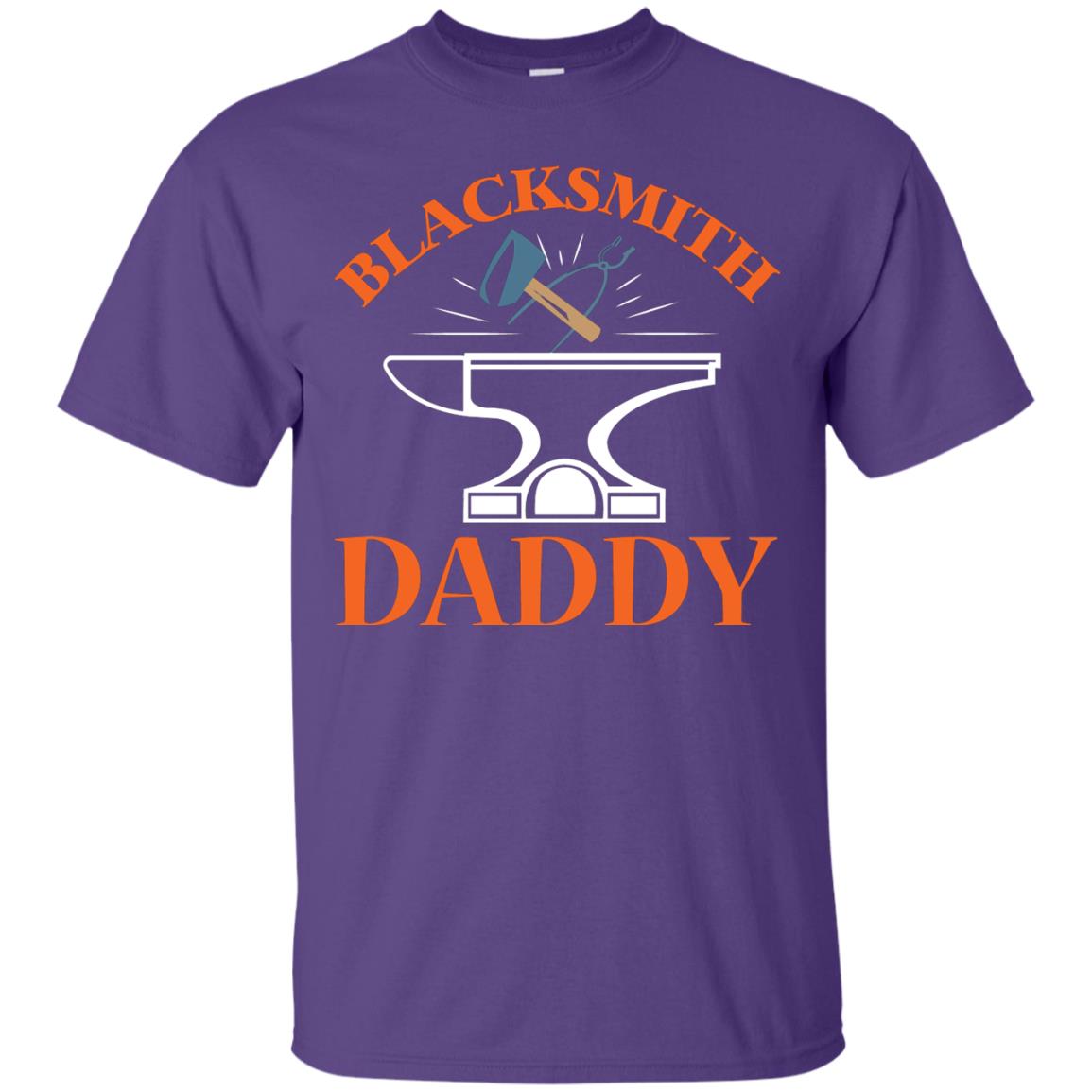Blacksmith Daddy Happy Father's Day Shirt Purple