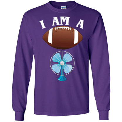 Football Lover T-shirt I Am A Football Fan Purple