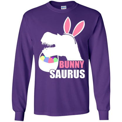 Bunnysaurus Easter Dinosaur Lover Shirt Purple