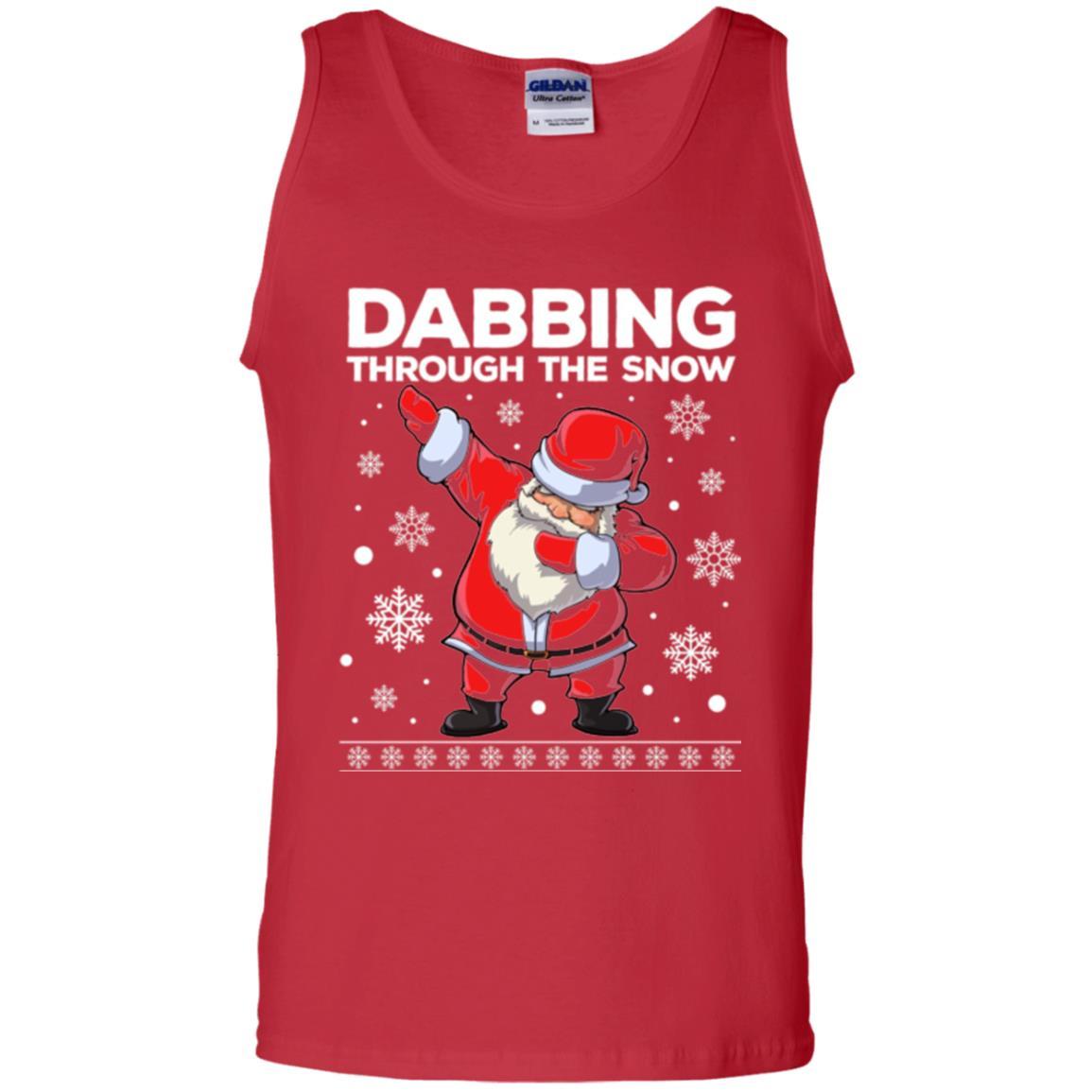 Christmas T-shirt Dabbing Through The Snow T-shirt Red