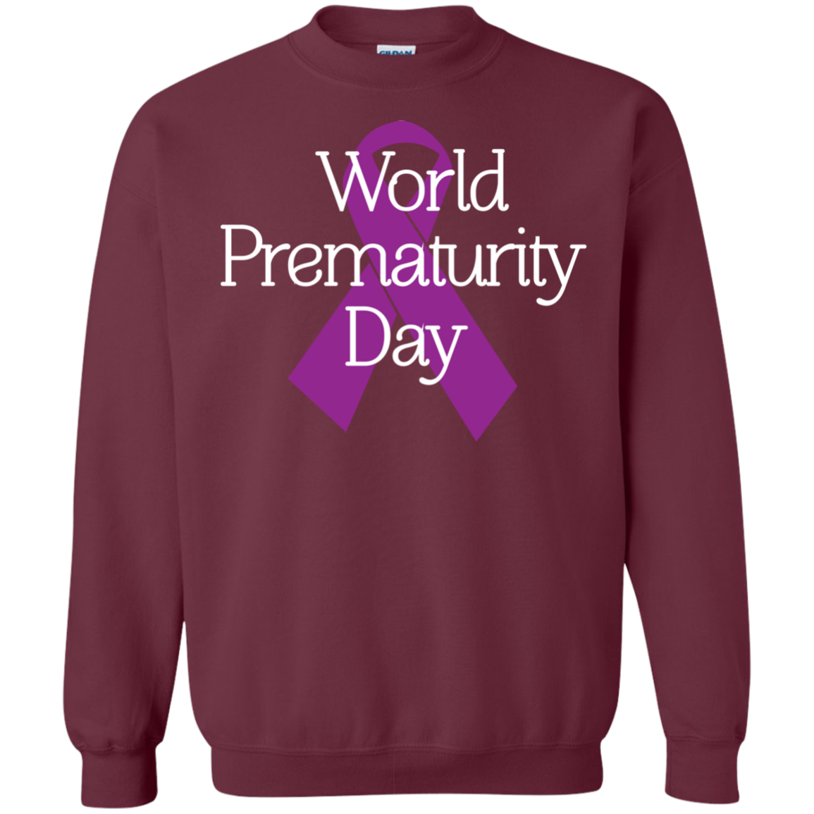 Cancer Awareness T-shirt World Prematurity Day T-shirt Maroon