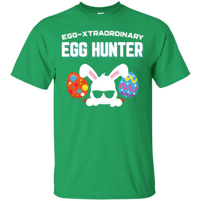 Egg-xtraordinary Egg Hunter Easter Shirt Irish Green