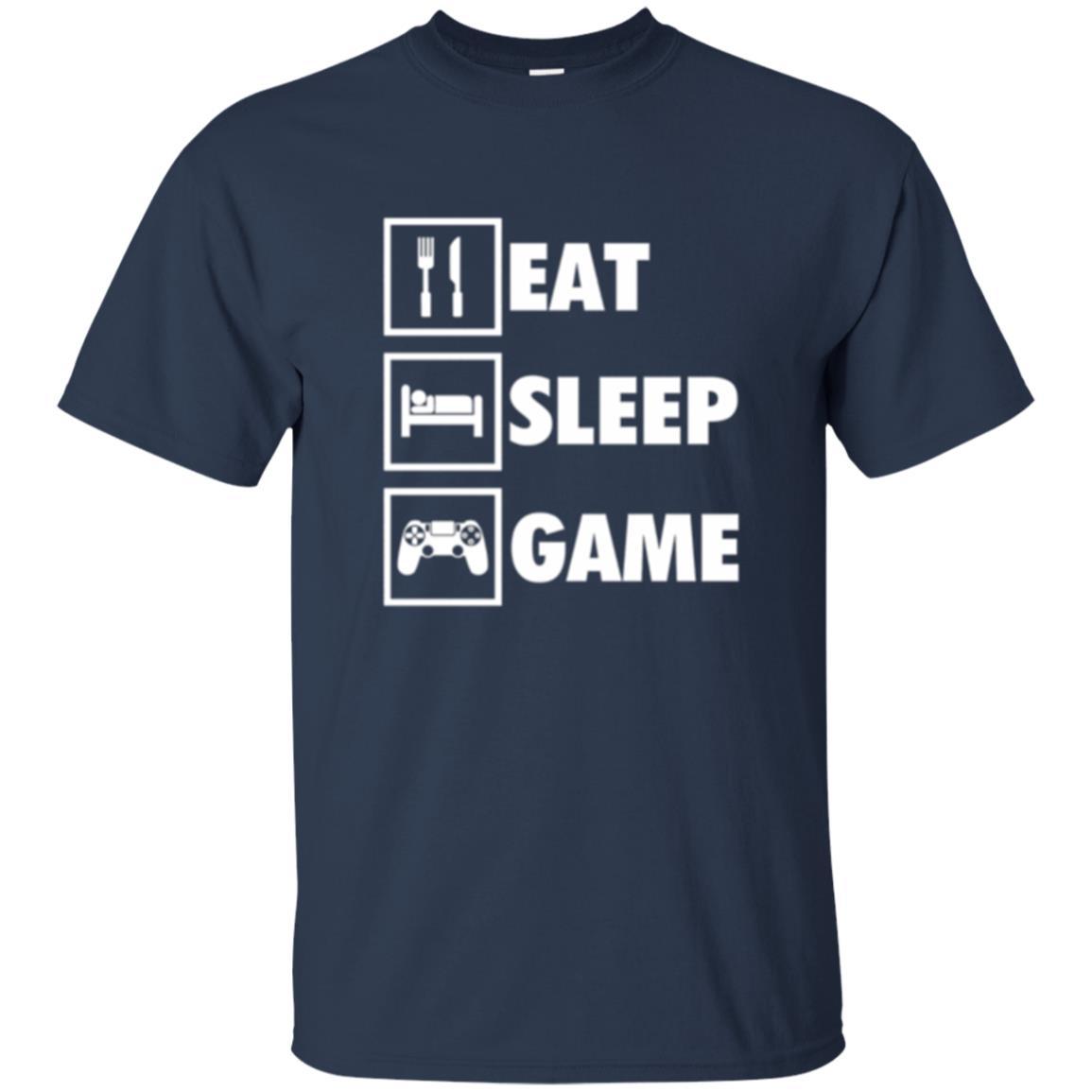 Gamer T-shirt Eat Sleep Game Navy