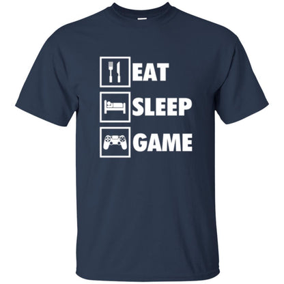 Gamer T-shirt Eat Sleep Game Navy