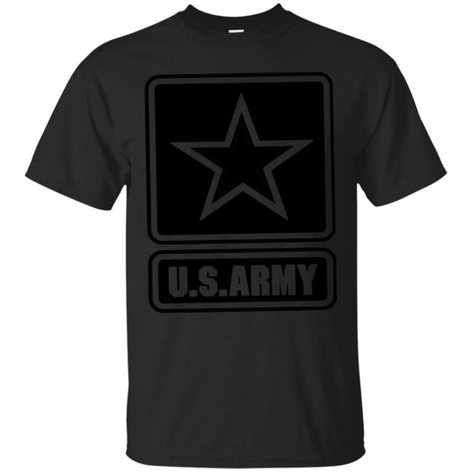 Us Army Black Logo United States Design T-shirt Black