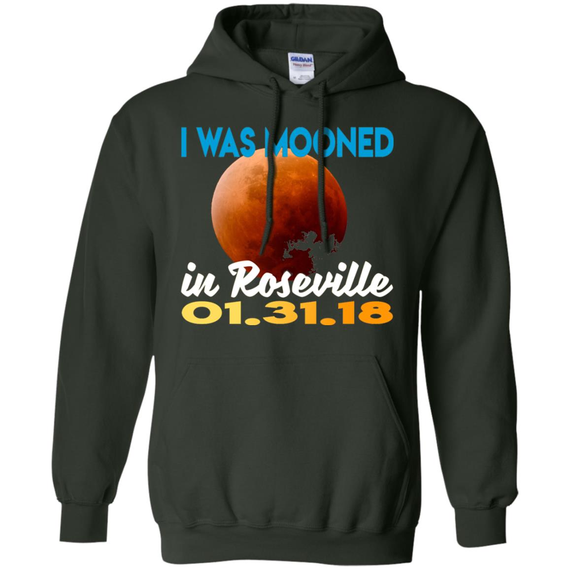 Mooned In Roseville Lunar Eclipse Matching Family T-shirt Forest Green