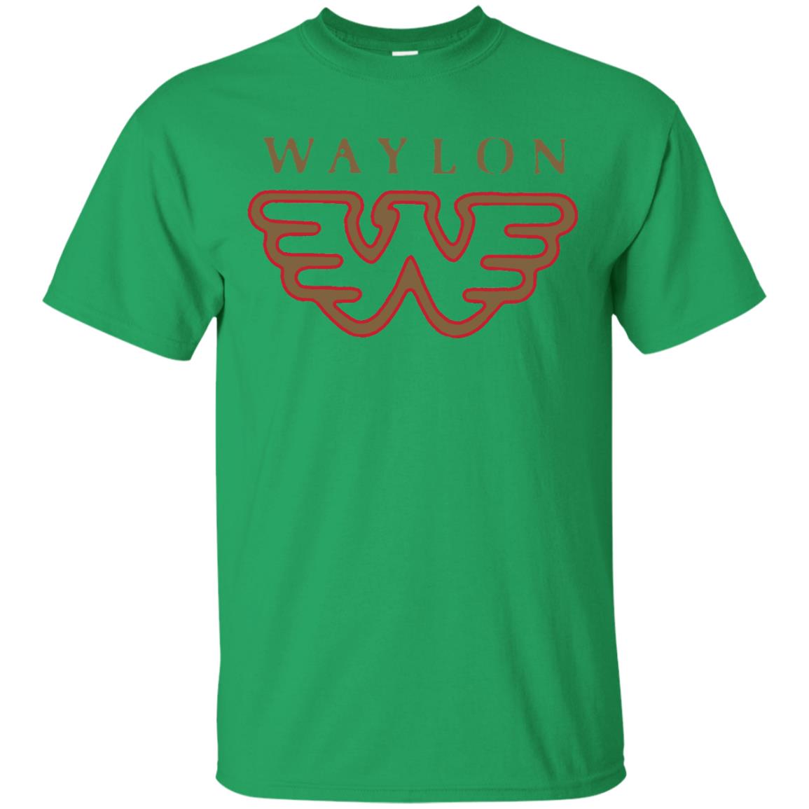 Waylon Jennings Flying W Logo Shirt Irish Green