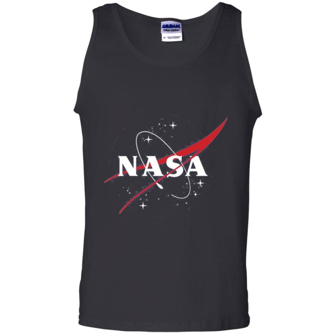 Nasa Full Blue Logo Graphic T-shirt Black