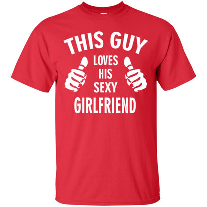 This Guy Loves His Sexy Girlfriend Boyfriend Shirt Red