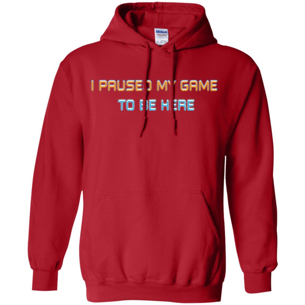 Gamer T-shirt I Paused My Game Here Red