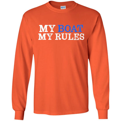 My Boat My Rules T-shirt Orange