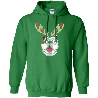 Dog Lovers T-shirt Funny Bulldogs With Antlers Irish Green