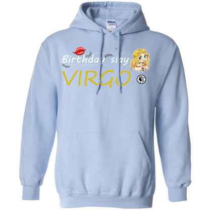 Cute Virgo Girl Birthday Lip Slay T-shirt Light Blue
