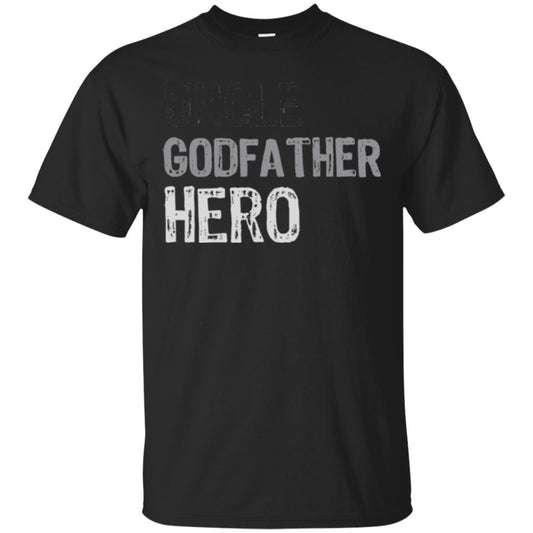 Uncle T-shirt Uncle Godfather Hero Black