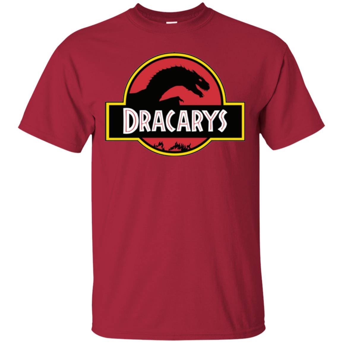 Dracarys Dragon Dinosaur T-shirt Cardinal
