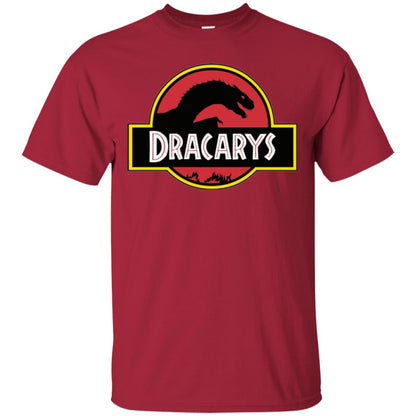 Dracarys Dragon Dinosaur T-shirt Cardinal
