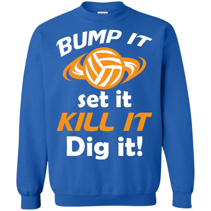 Bump It Set It Kill It Dig It Volleyball Lover T-shirt Royal