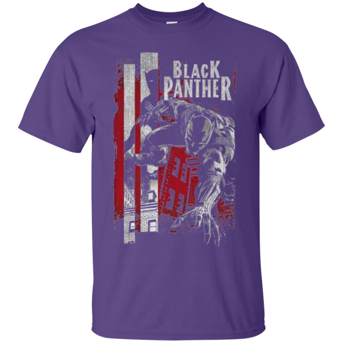 Film T-shirt Panther Lurk Graphic T-shirt Purple