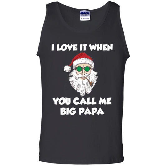 Christmas T-shirt I Love It When You Call Me Big Papa Black