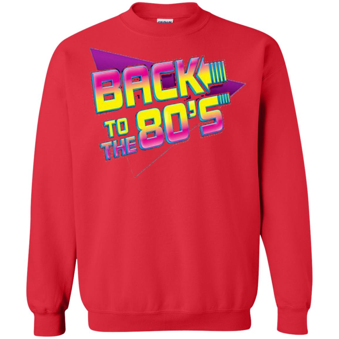 Back To The 80s Graphic Retro Novelty T-shirt Red
