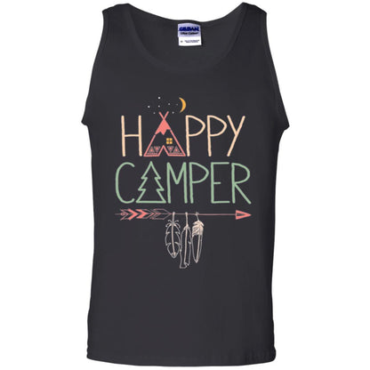 Camper T-shirt Happy Camping Black