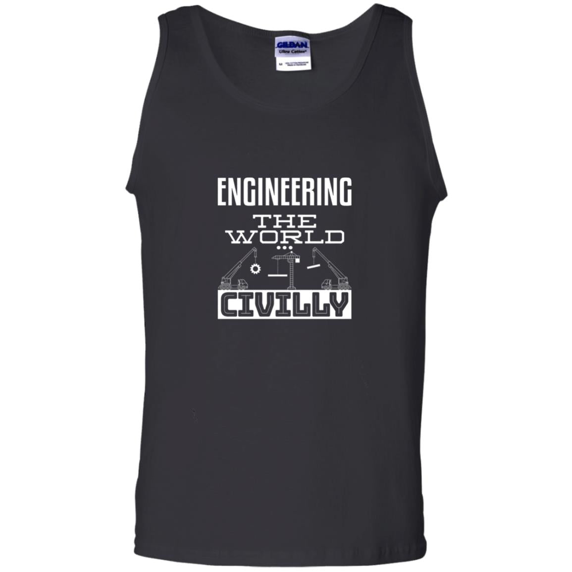 Engineering The World Civilly Civil Engineer T-shirt Black
