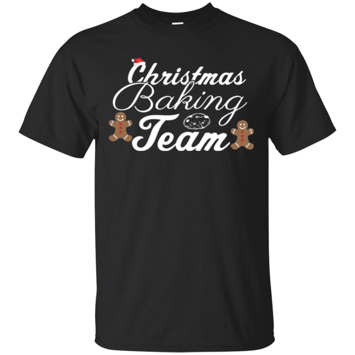 Baker T-shirt Christmas Baking Team Black