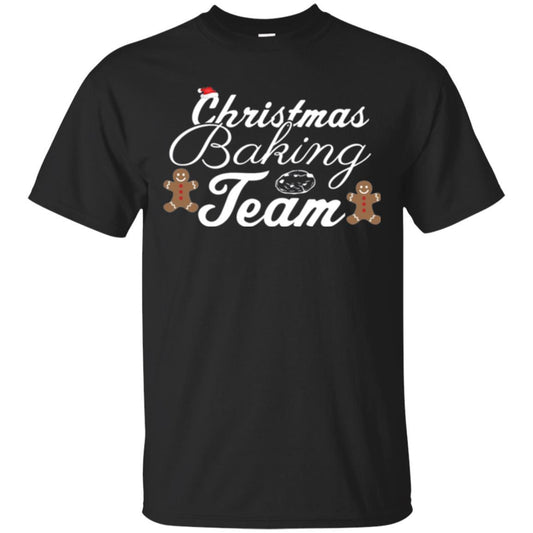 Baker T-shirt Christmas Baking Team Black