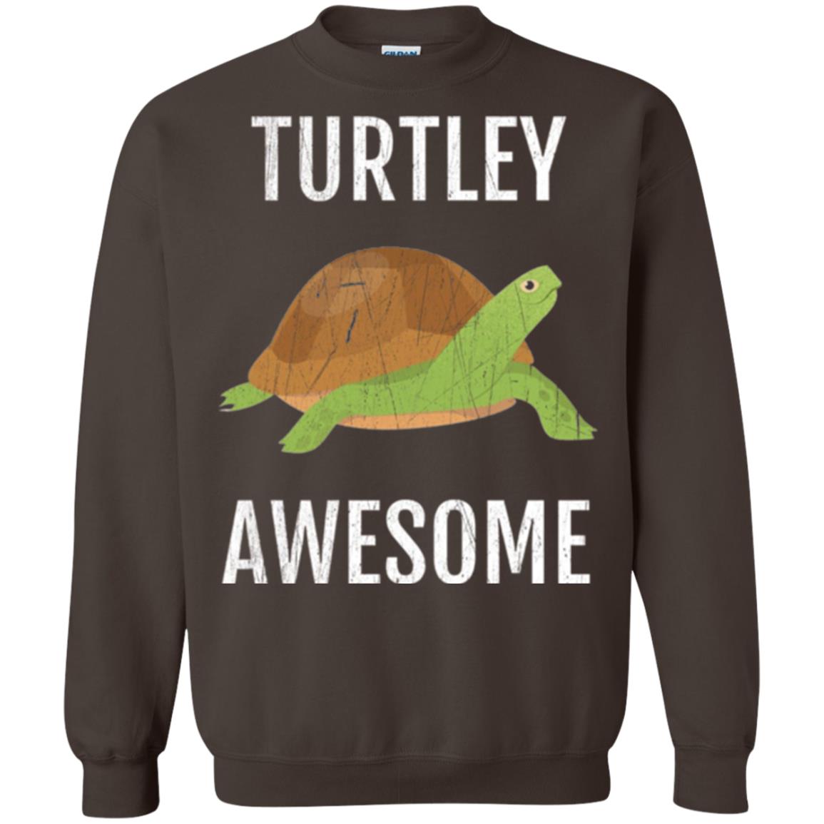 Turtle T-shirt Turtley Awesome Dark Chocolate