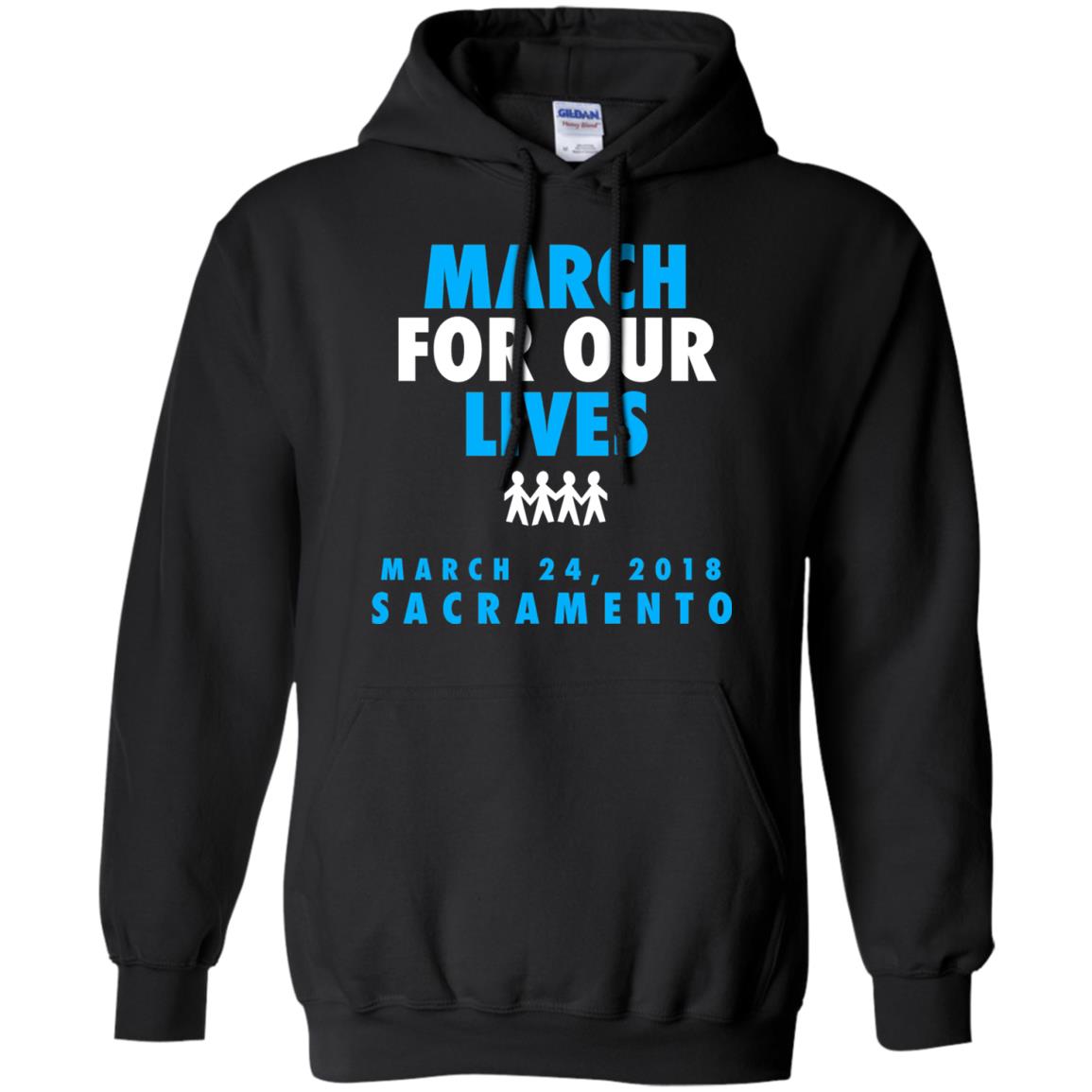 March For Our Lives March 24 2018 Sacramento Anti Gun T-shirt Black