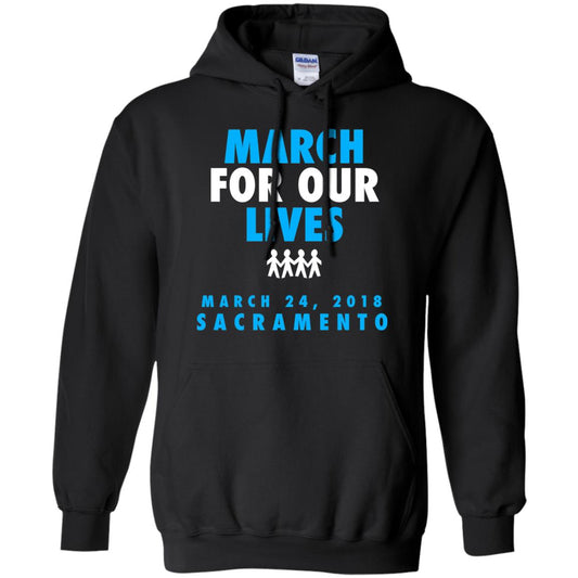 March For Our Lives March 24 2018 Sacramento Anti Gun T-shirt Black