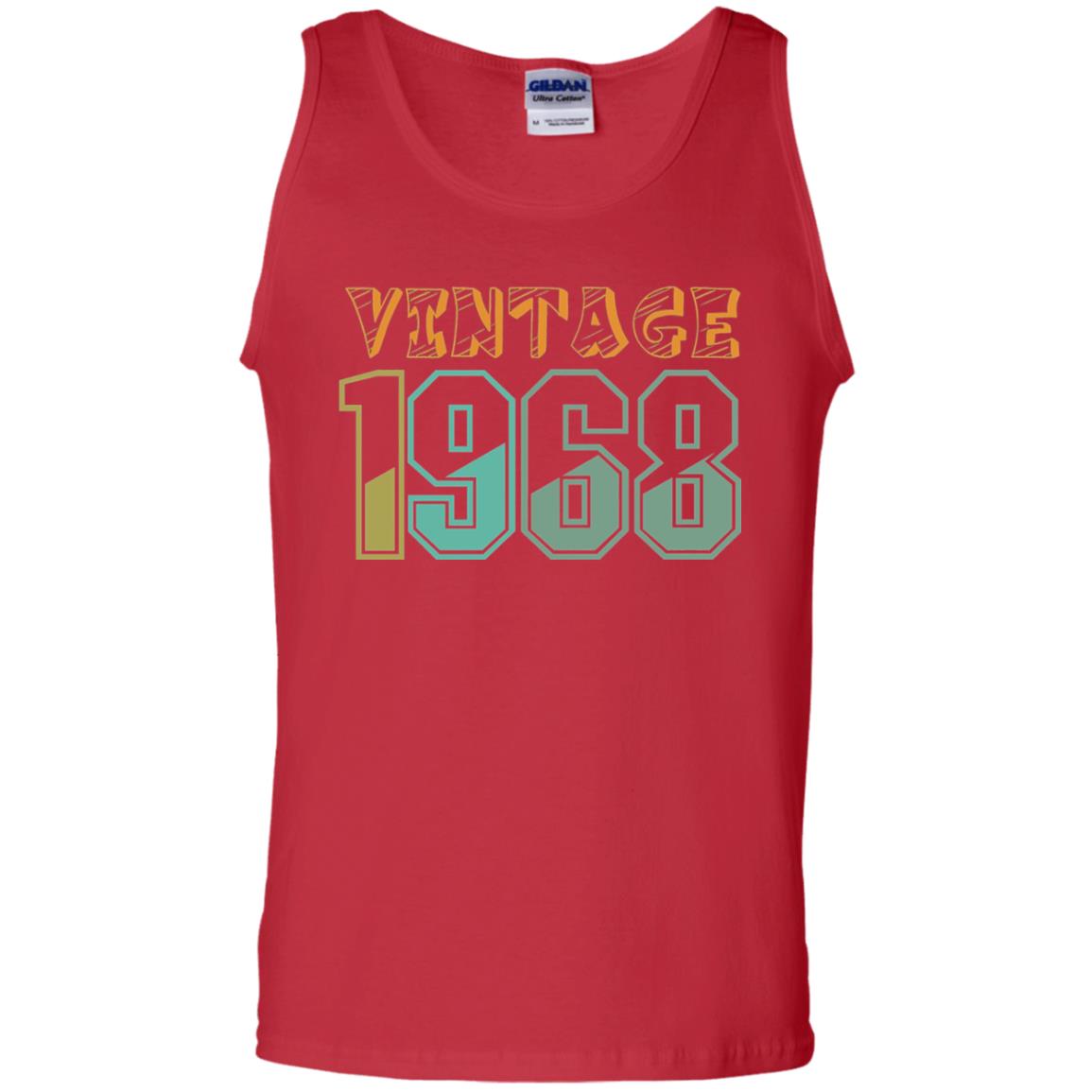 Vintage 1968 50th Birthday T-shirt Red