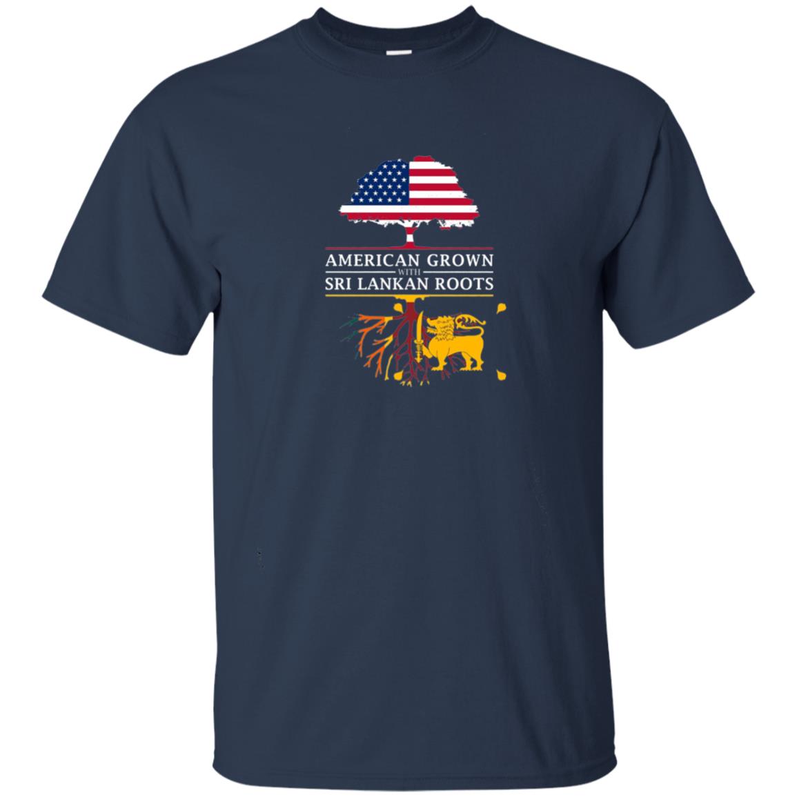 American Grown With Sri Lankan Roots Shirt Navy