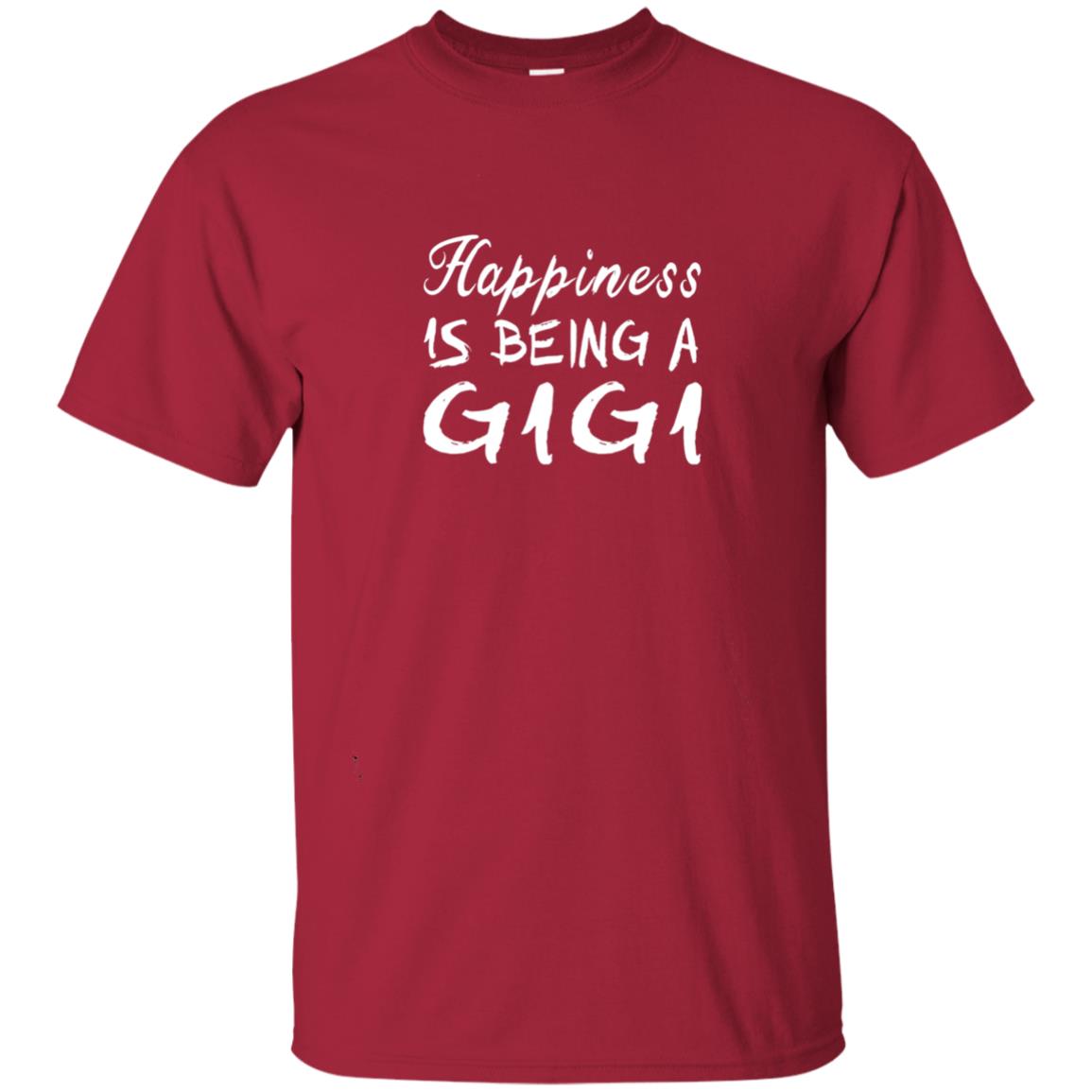 Happiness Is Being A Gigi Grandma Shirt Cardinal