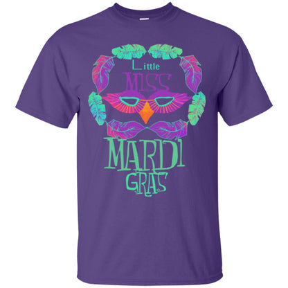 Mardi Gras T-shirt Little Miss Mardi Gras Purple