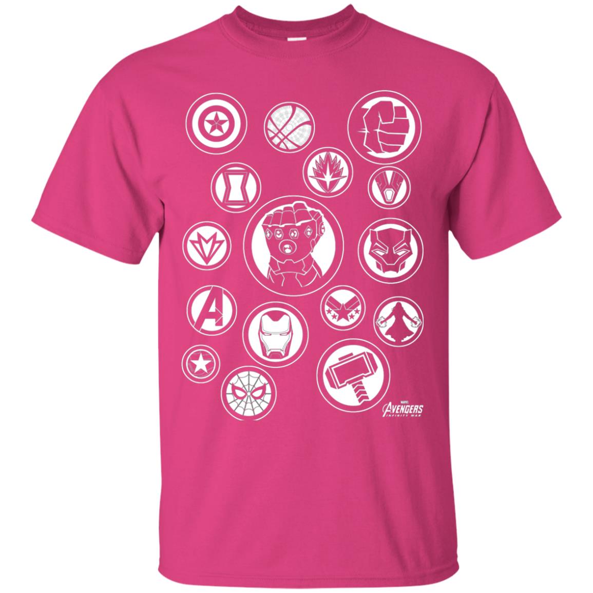 Infinity War Tonal Hero Icon Movie T-shirt Heliconia