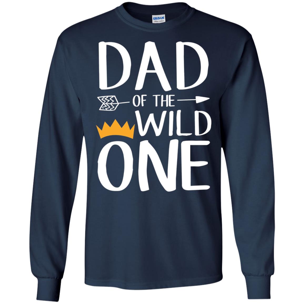 Dad Of The Wild One Thing 1st Birthday Shirt Navy