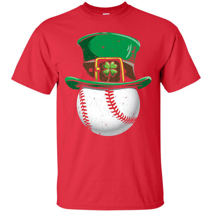 Leprechaun St. Patrick_s Day Baseball Ball T-shirt Red