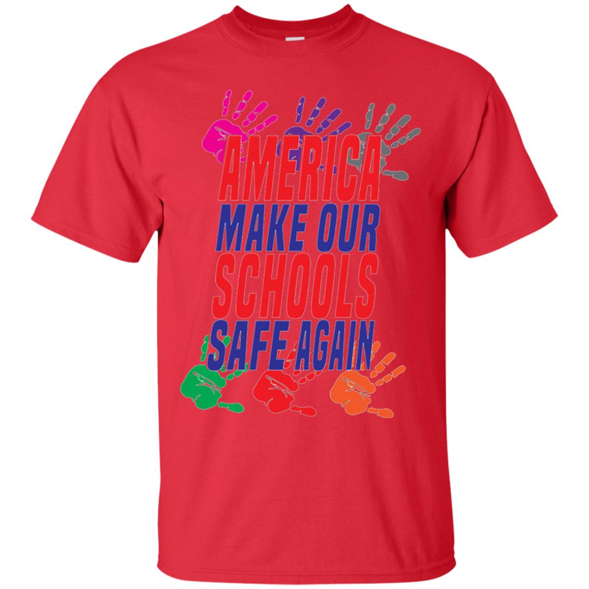 America Make Our Schools Safe Again Gu Control T-shirt Red