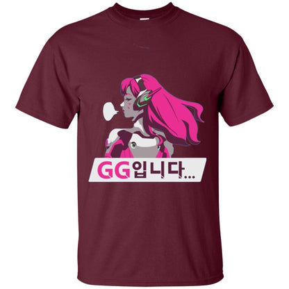 Overwatch D. Va Gg Spray T-shirt Maroon
