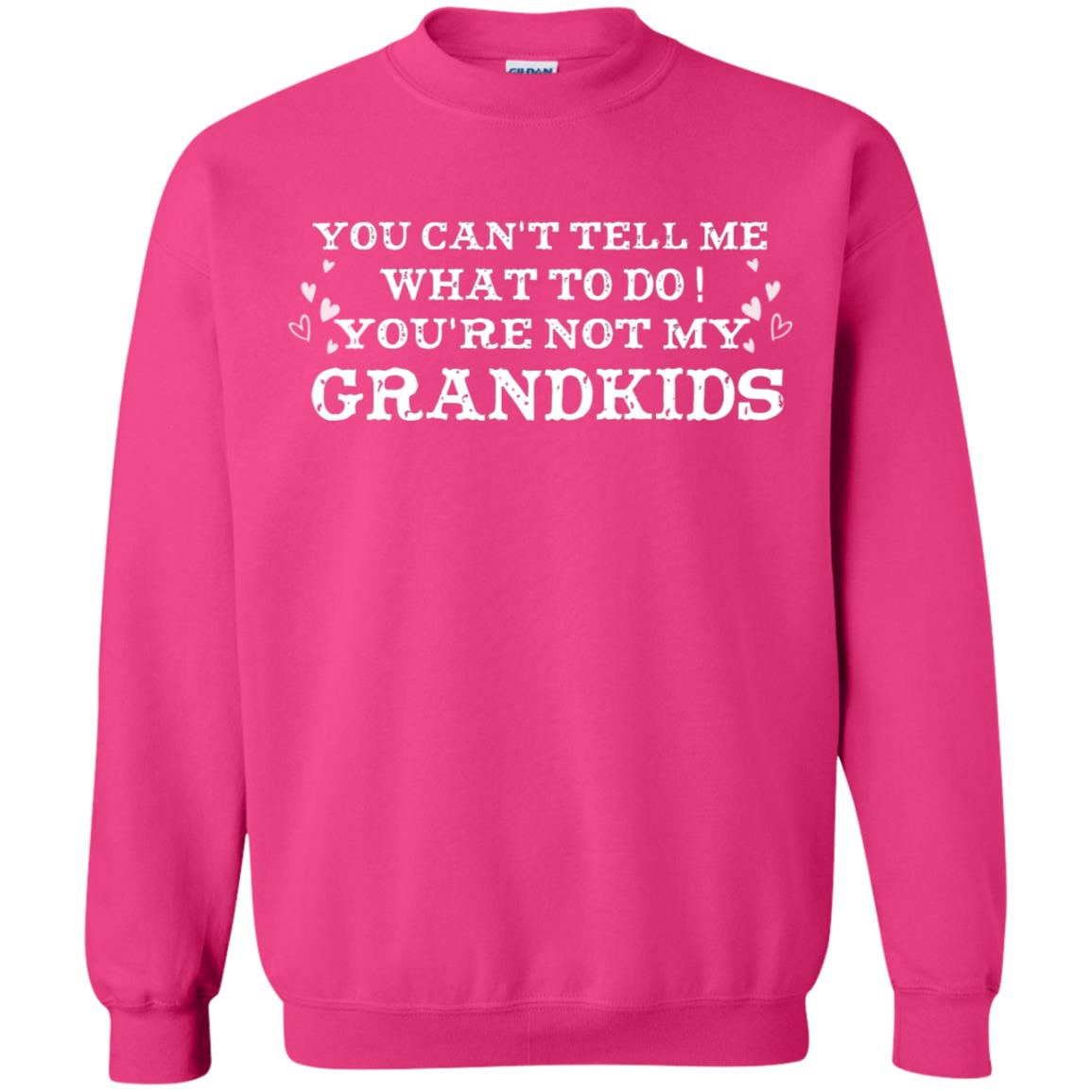 You Can't Tell Me What To Do You're Not My Grandkids Grandparents Gift Shirt Heliconia