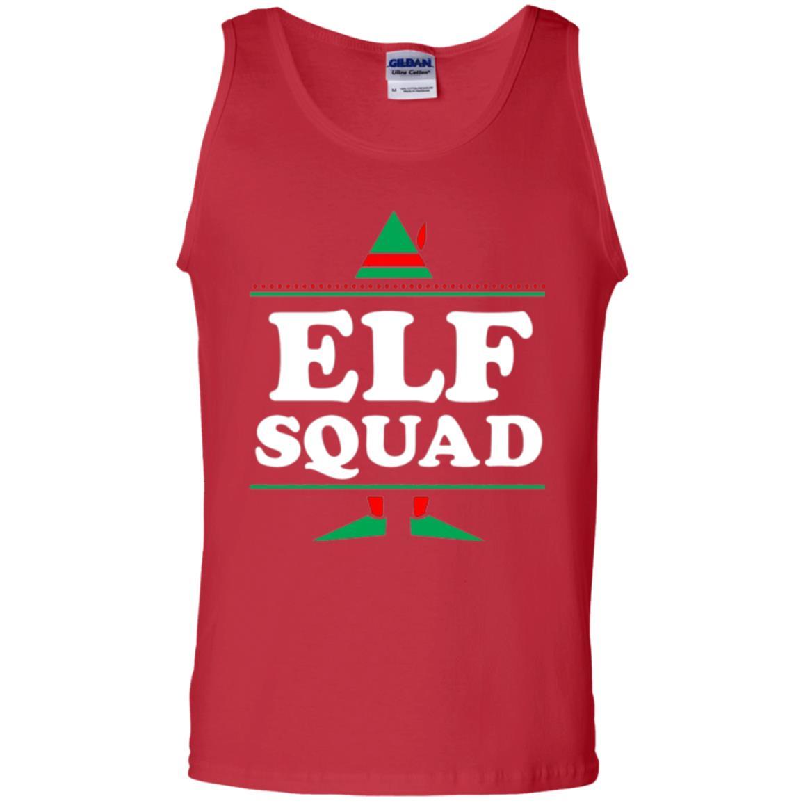 Christmas T-shirt Elf Squad Holiday Family Group Matching Red