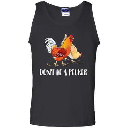 Chicken Lover T-shirt Don_t Be A Pecker Black