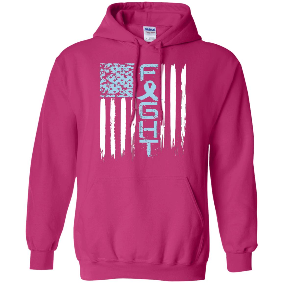 Fight Hope Prostate Cancer Awareness Cancer T-shirt Heliconia