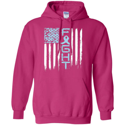 Fight Hope Prostate Cancer Awareness Cancer T-shirt Heliconia