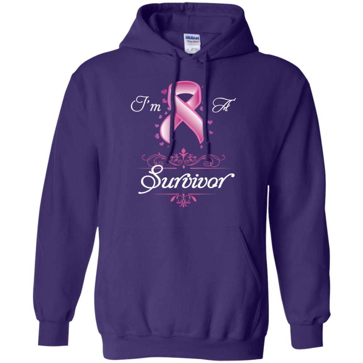 I Am A Survivor Breast Cancer Awareness Shirt Purple